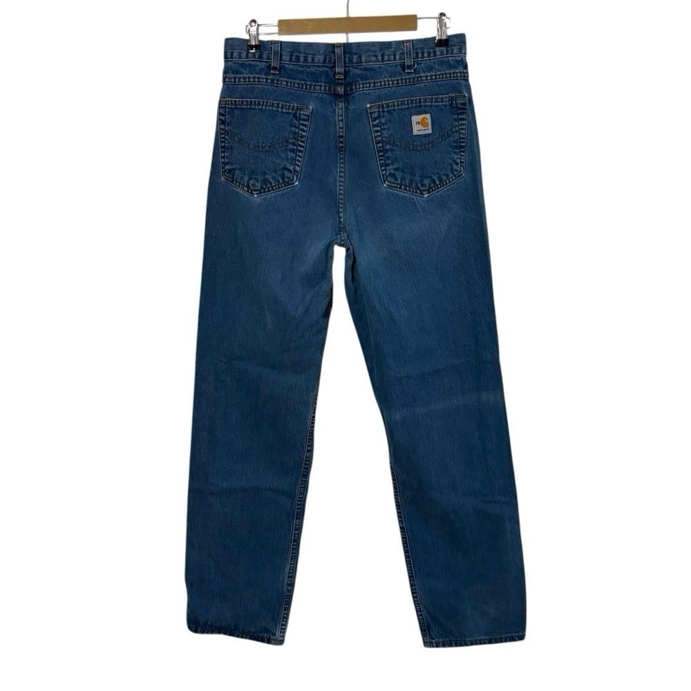 Carhartt FR Flame Resistant Men's 34 Medium Wash Straight Leg Jeans Workwear